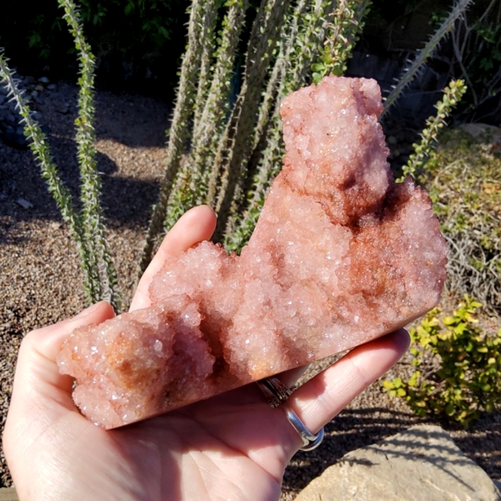 HUGE Sparkling Red Quartz Display Specimen- Collector's Grade